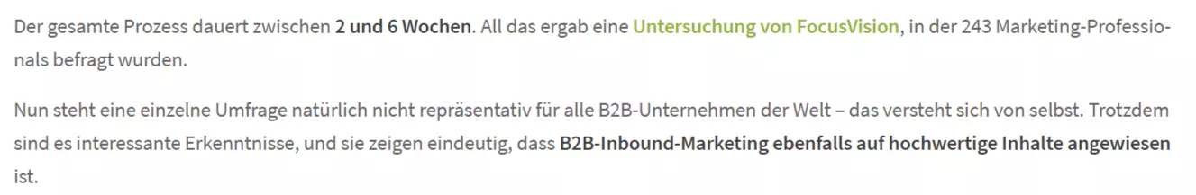 Beispiel einer Einschätzung aus dem Evergreenmedia Ratgeber