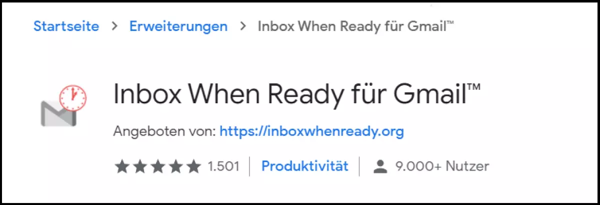 Inbox When Ready sperrt und blockiert den Posteingang, bis alle bisherigen Mails abgearbeitet sind.