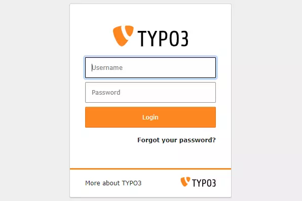 TYPO3-Backend-Anmeldung