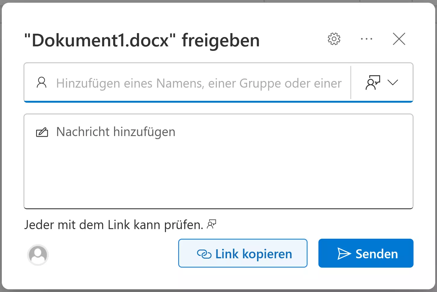 Berechtigungen bearbeiten in Word Online