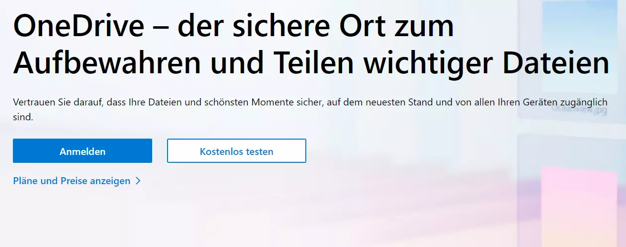 Microsofts Cloud-Speicher OneDrive