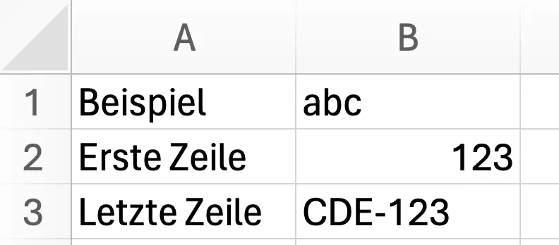 Excel: Ergebnis des Verschiebens