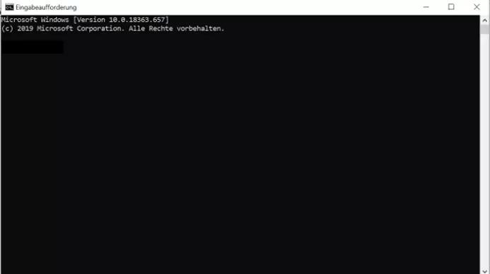 Windows-10-Eingabeaufforderung