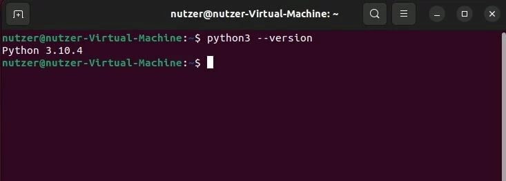 Ubuntu-Terminal: Python-Version überprüfen