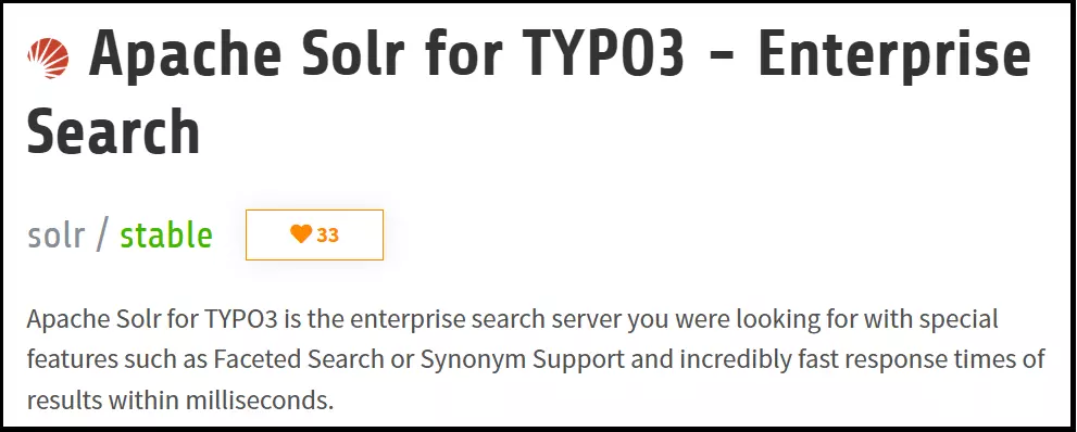 TYPO3-Erweiterung Solr