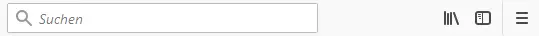 Einstellungsleiste bei Firefox