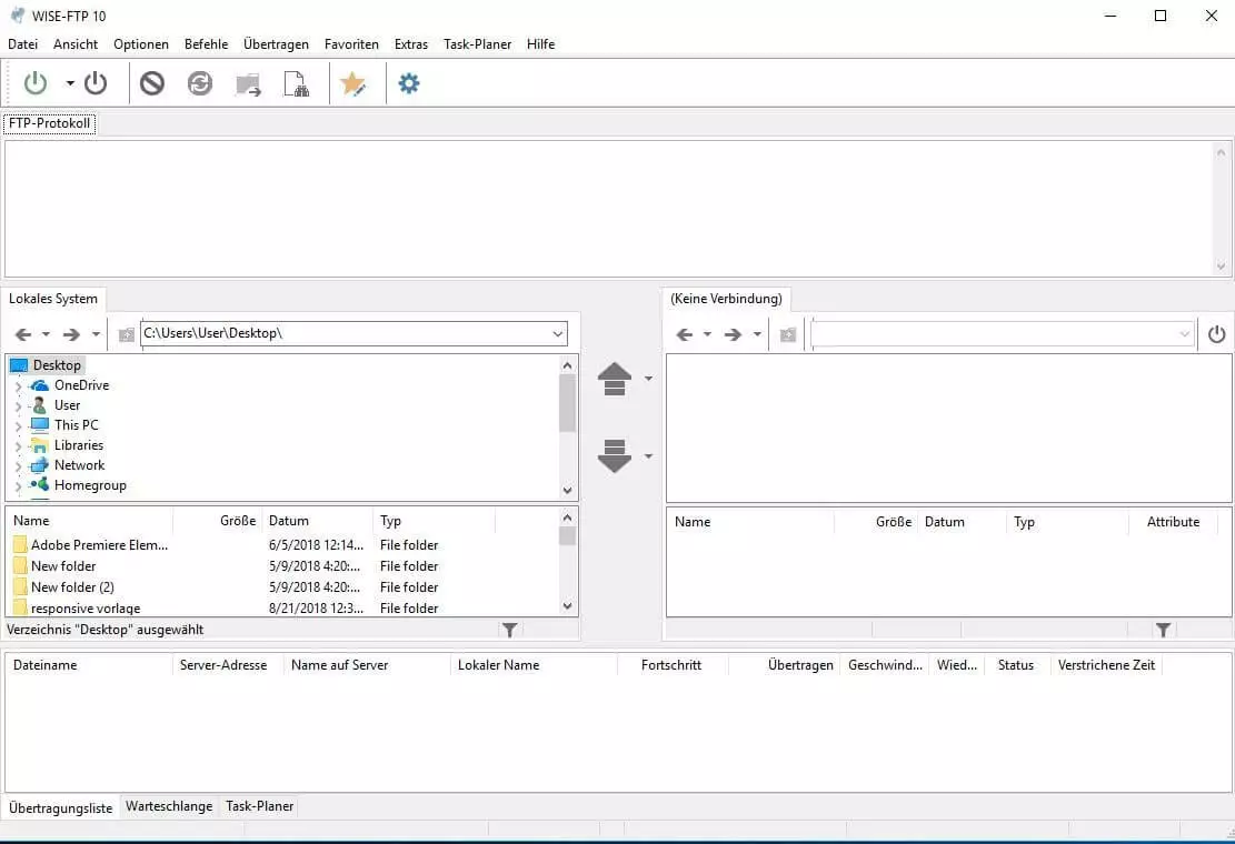 Interface von WISE-FTP