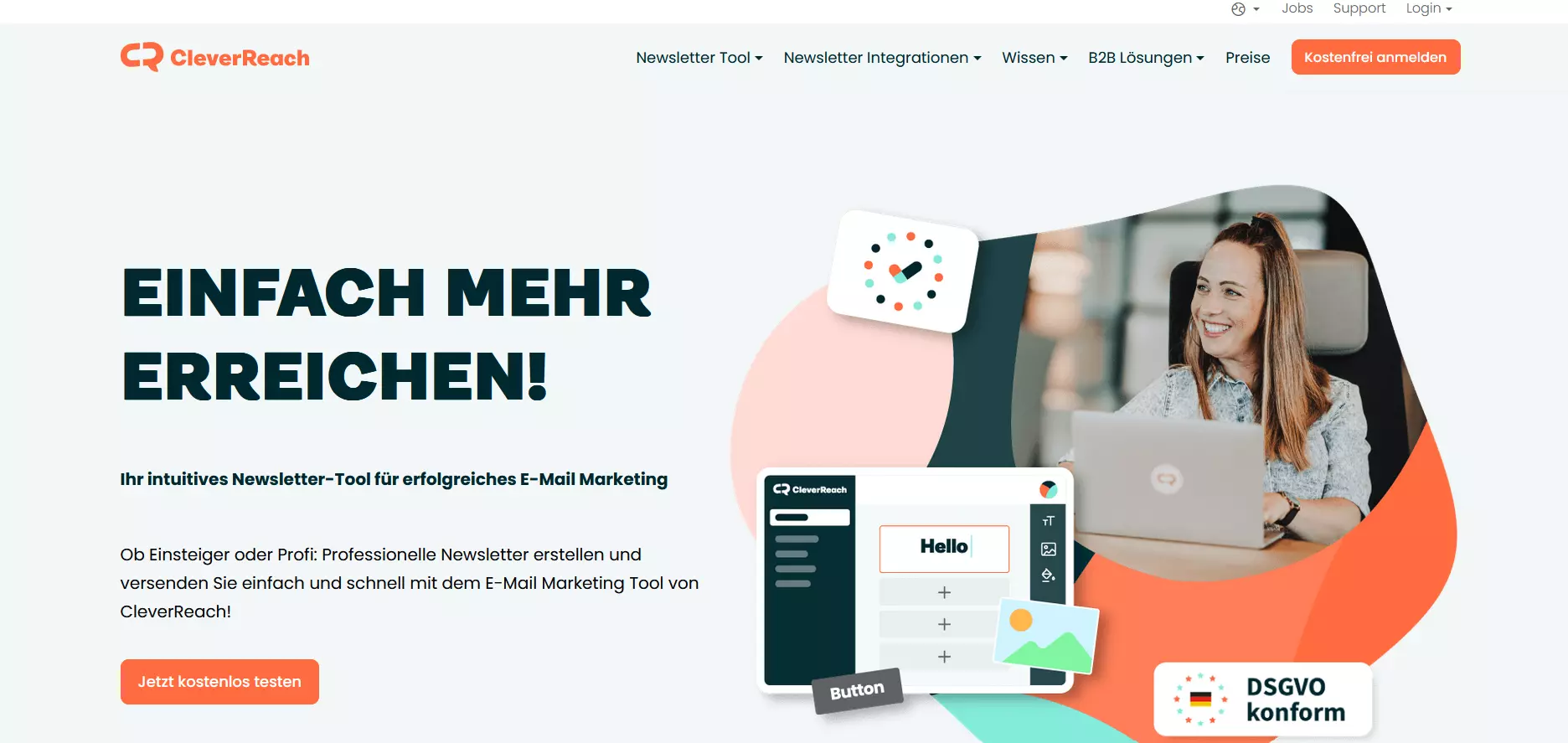 Homepage von CleverReach