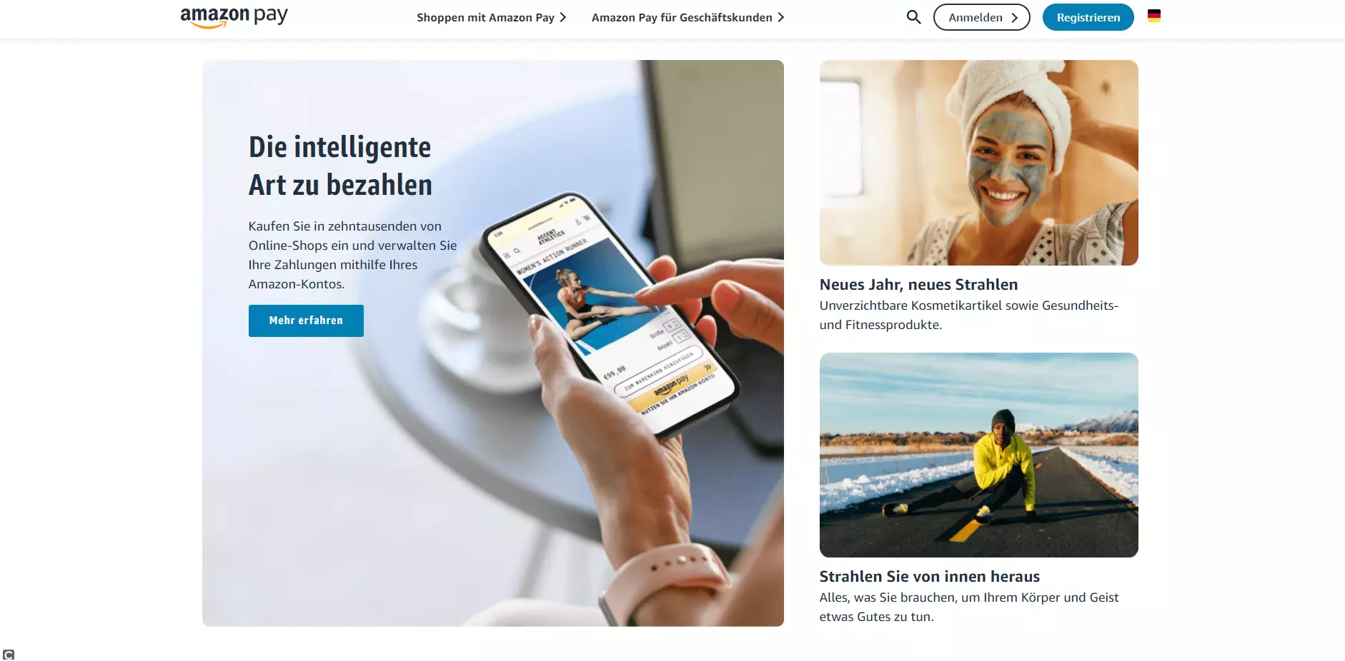 Startseite Amazon Pay für Käufer