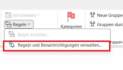 Outlook-Menüband: Reiter „Start“