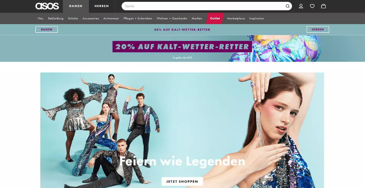 Der Onlineshop ASOS