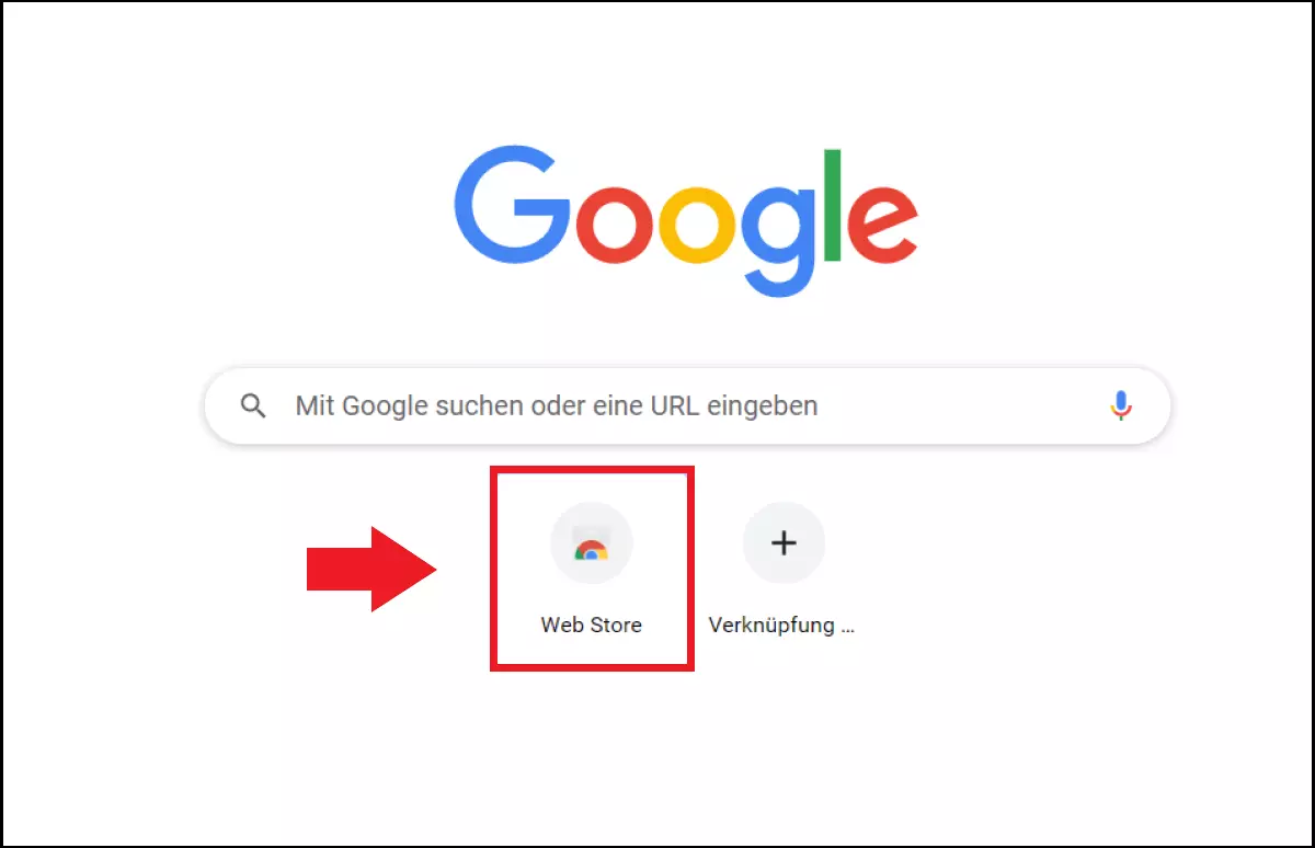 Um Gmail Add-ons auszuwählen, gehen sie in den Chrome Web Store.