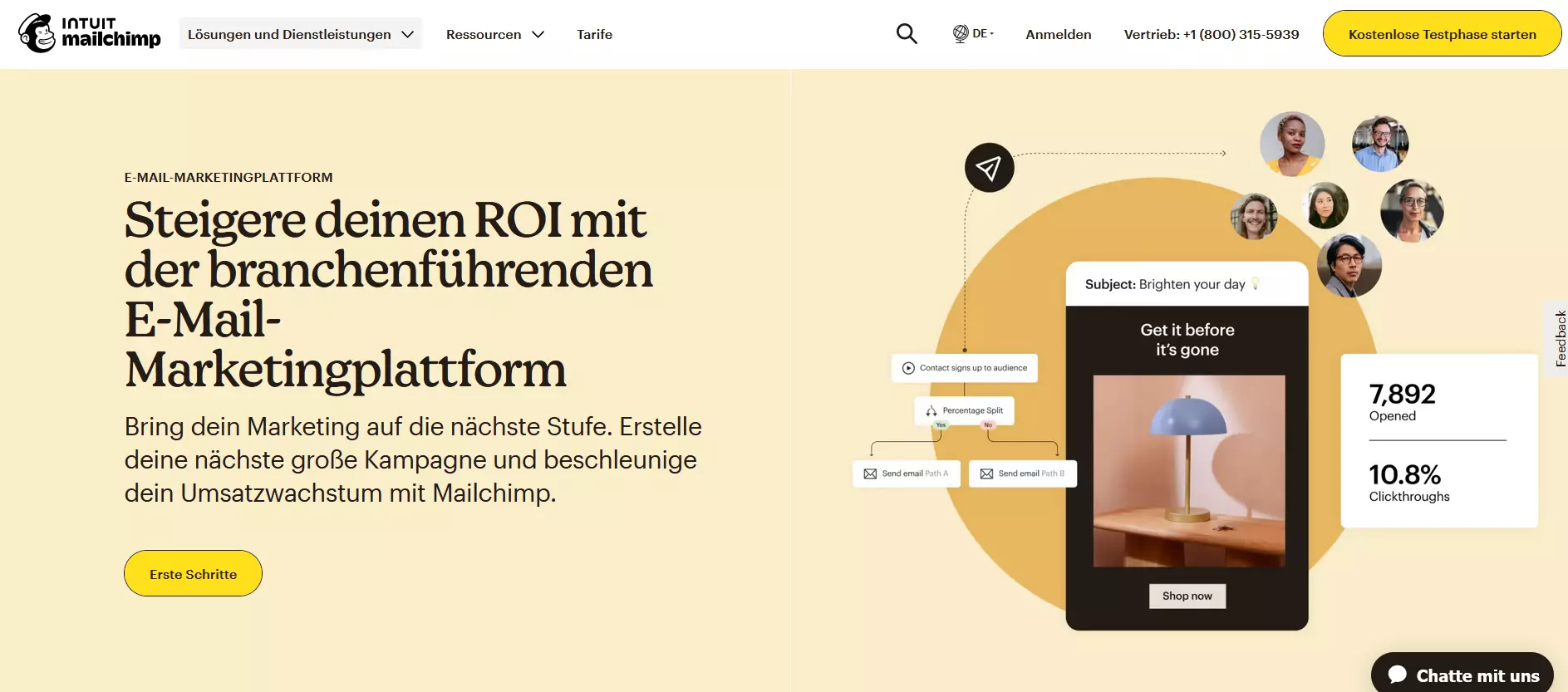 MailChimp-Homepage