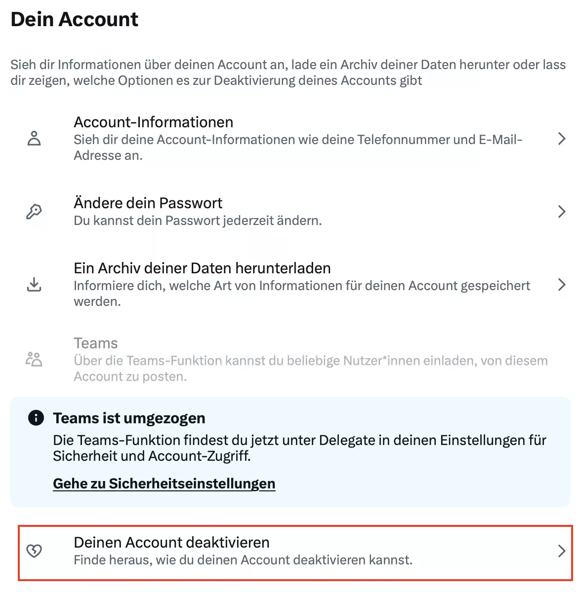 Twitter: „Dein Account“