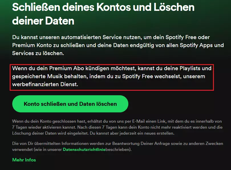 Spotify: Wechsel zur Free-Version