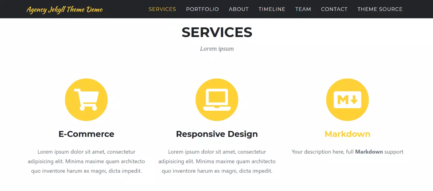 Jekyll-Theme Agency