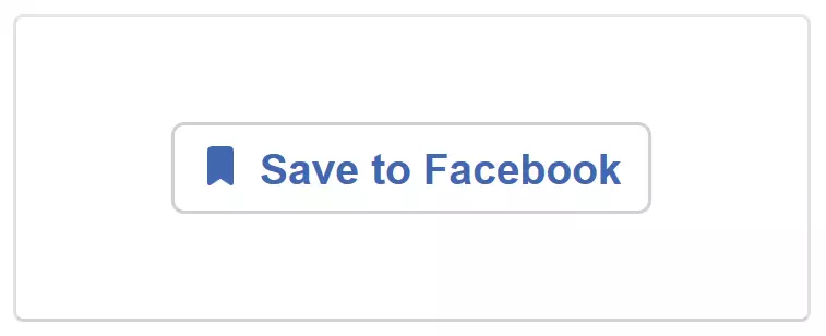 Der Save-Button von Facebook