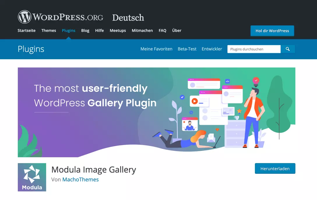 Die Photo Gallery für WordPress von Modula steht auf WordPress.org zum Download zur Verfügung