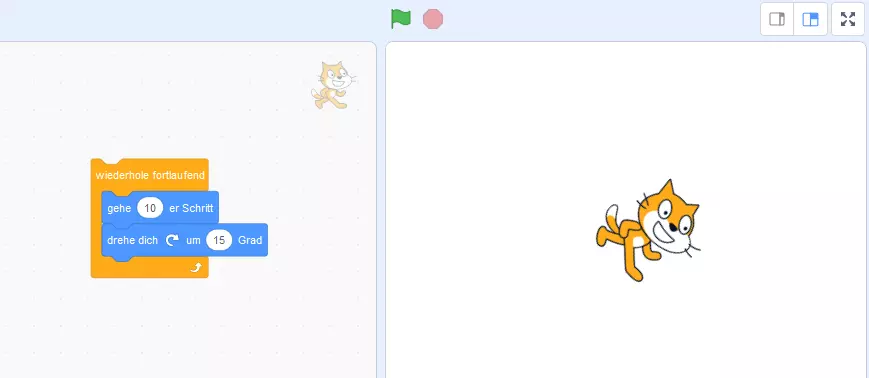 Visuelle Programmierung mit Scratch