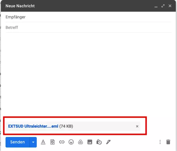 E-Mail als Anhang 
