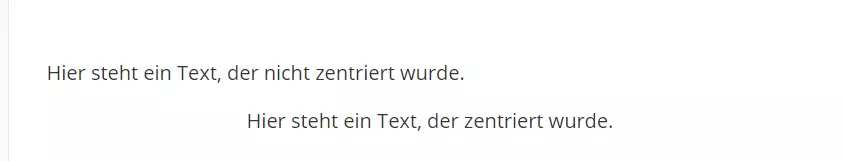 HTML Centering Beispiel