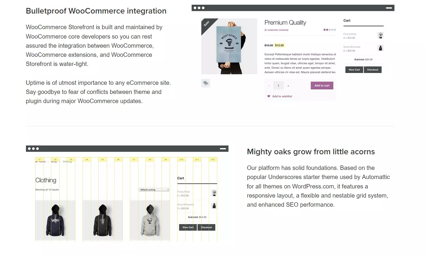 Startseite von WooCommerce