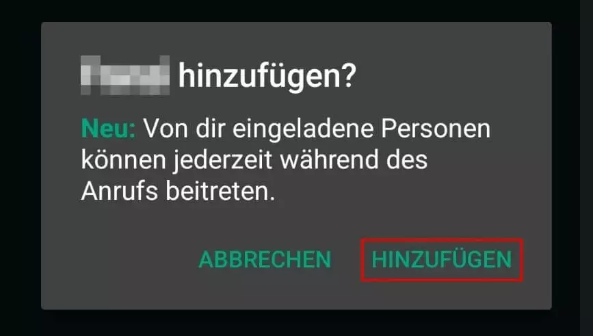 WhatsApp: Weiteren Kontakt dem Gruppenchat hinzufügen