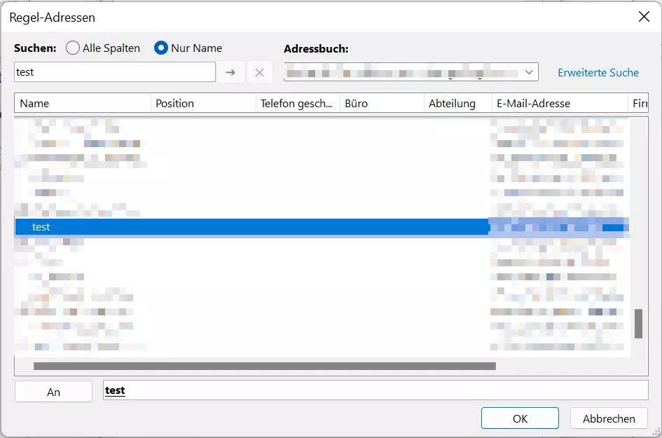 Outlook 365: Der Regel-Assistent – Adressbuch