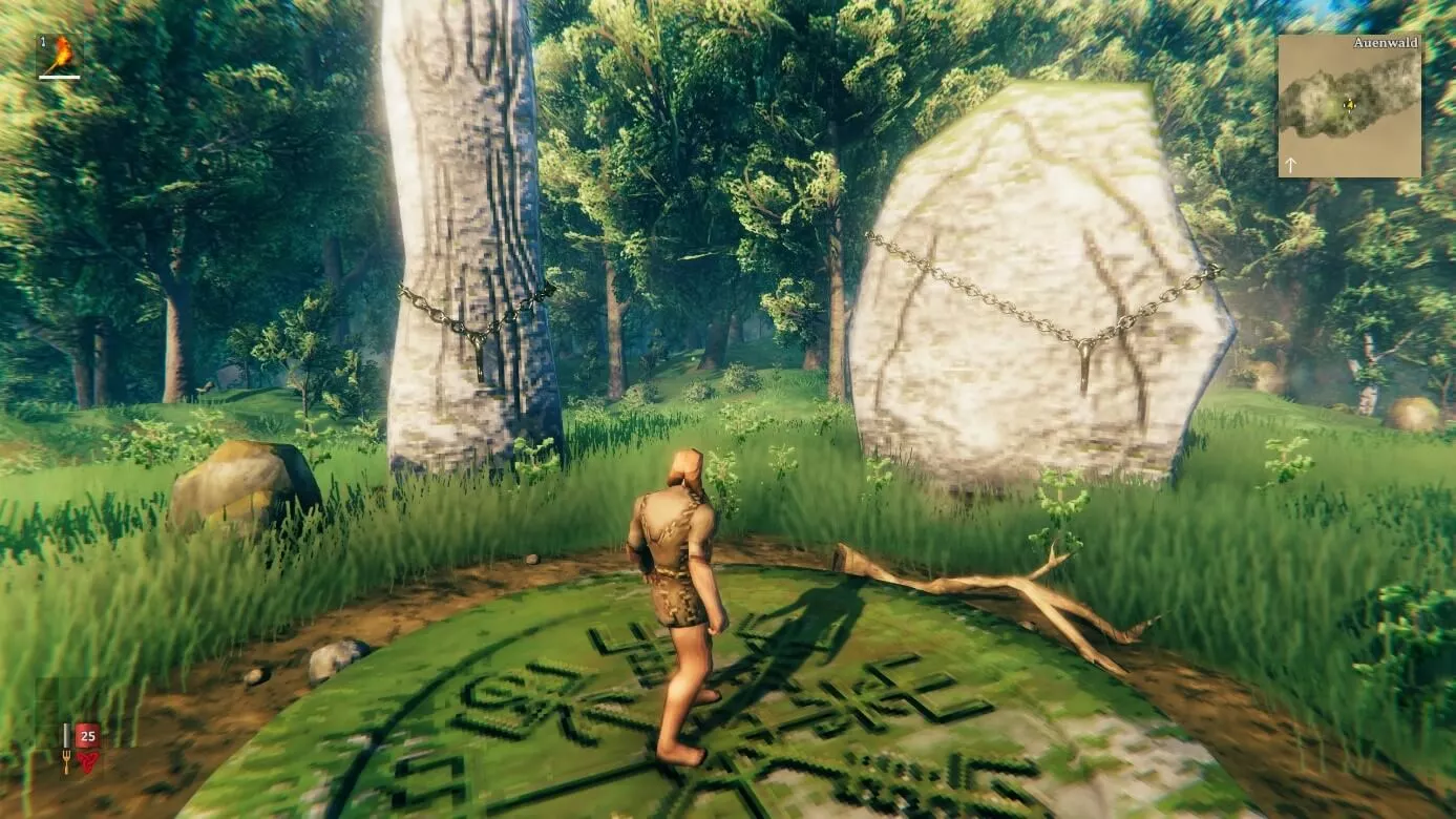 Screenshot aus Valheim: Charakter nach dem Start