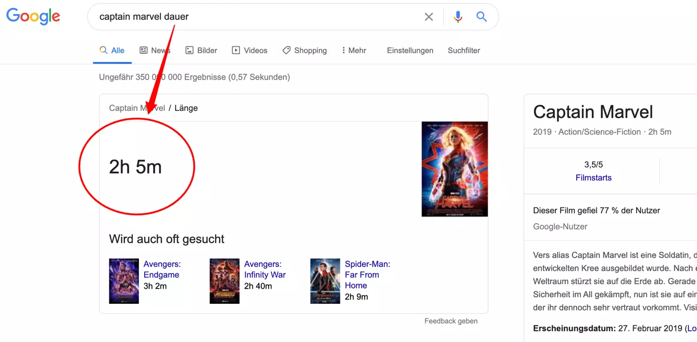 Suchergebnis für „captain marvel dauer“