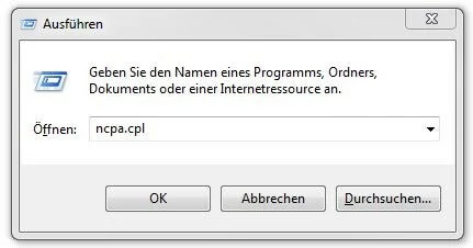 Windows 8: Ausführen des Services ncpa.cpl