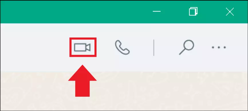 Das Kamerasymbol für die WhatsApp-Videofunktion