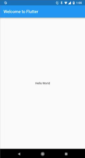 Einfache „Hello World“-App mit Flutter