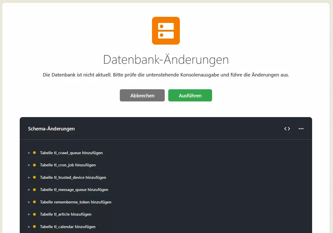 Datenbank mit Contao verbinden