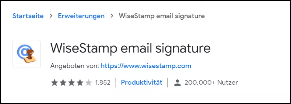 WiseStamp erstellt ganz individuelle, personalisierte Mailsignaturen mit Foto, Texten und weiteren persönlichen Angaben.