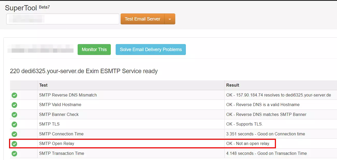 SMTP-Auth-Check mit SMTP Diagnostic