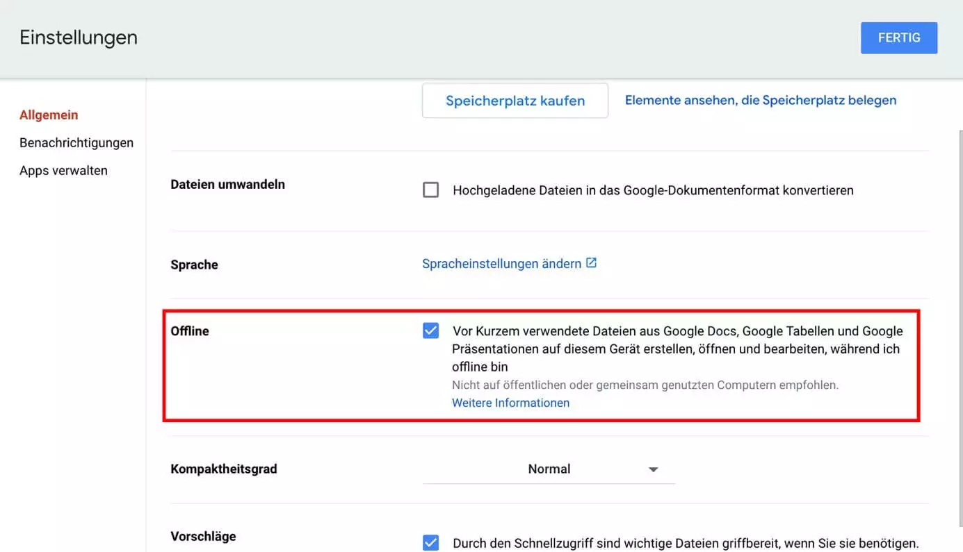 Funktion „Offline-Modus“ im Chrome-Menü „Einstellungen“ 