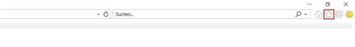 Internet Explorer 11: Stern-Icon in der Menüleiste