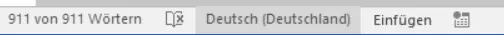 Sprache in der Statusleiste 