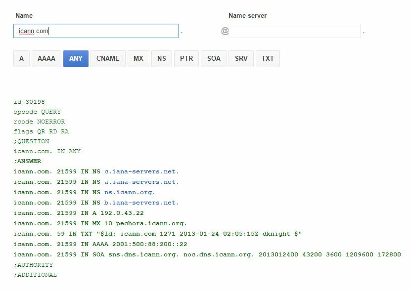 DNS-TTL-Lookup