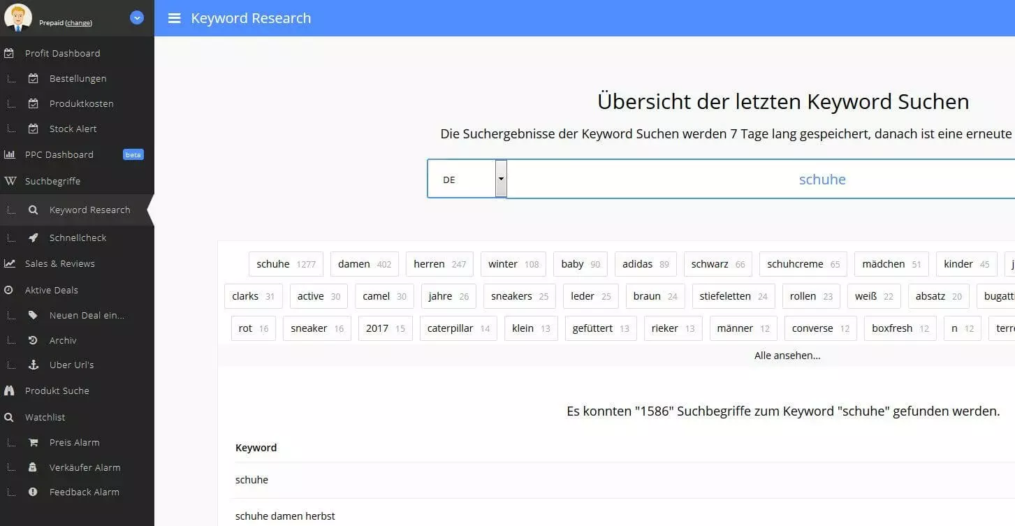 Uberseller: Keyword Research