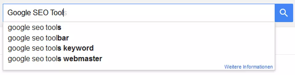 Google-Suggest-Funktion