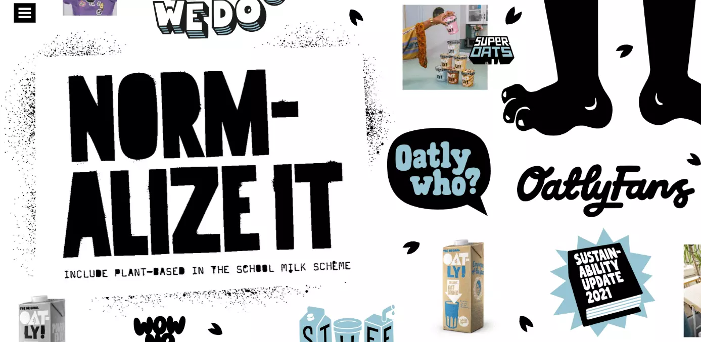 Die Homepage des Unternehmens Oatly